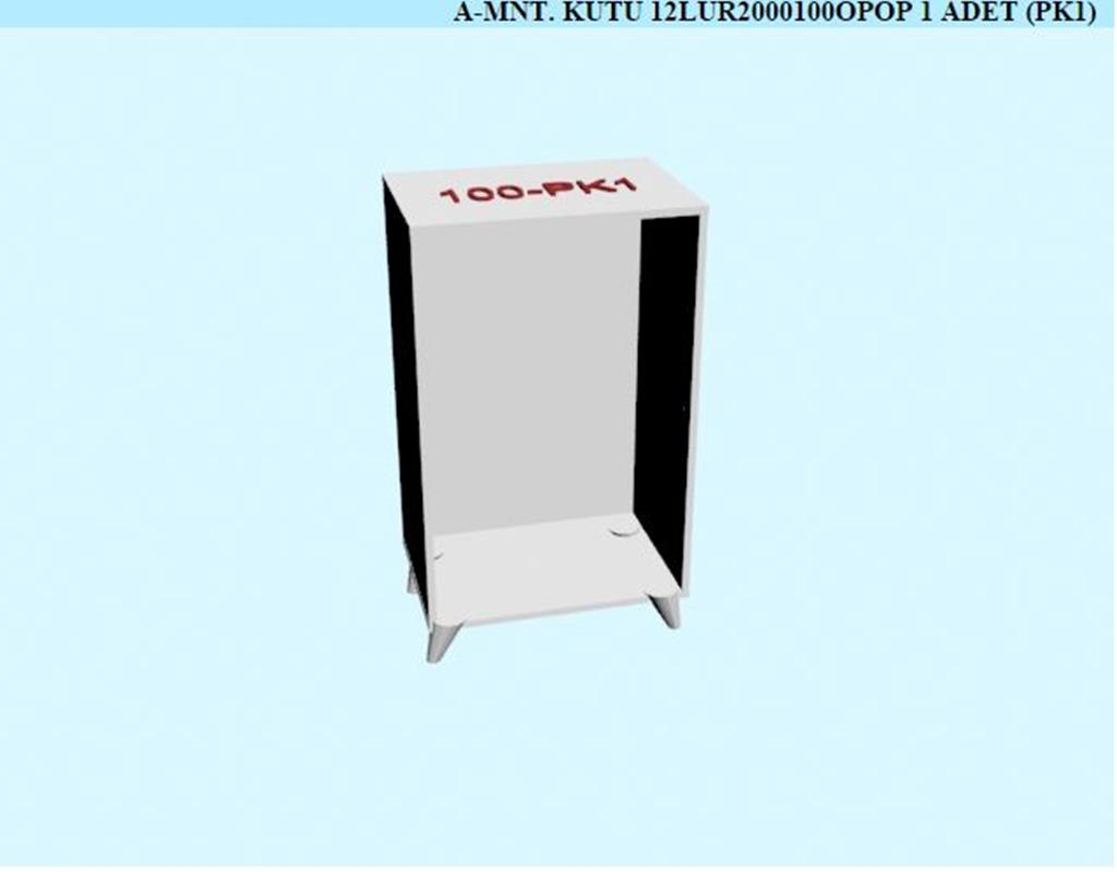 12LUR2000100OPOP, SIFONYER MONTELI KUTU/OPAK BEYAZ