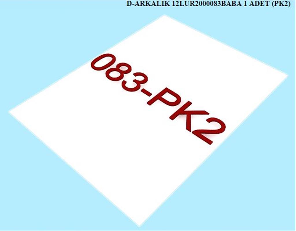 12LUR2000083BABA, T.MASASI ARKALIK/KREM