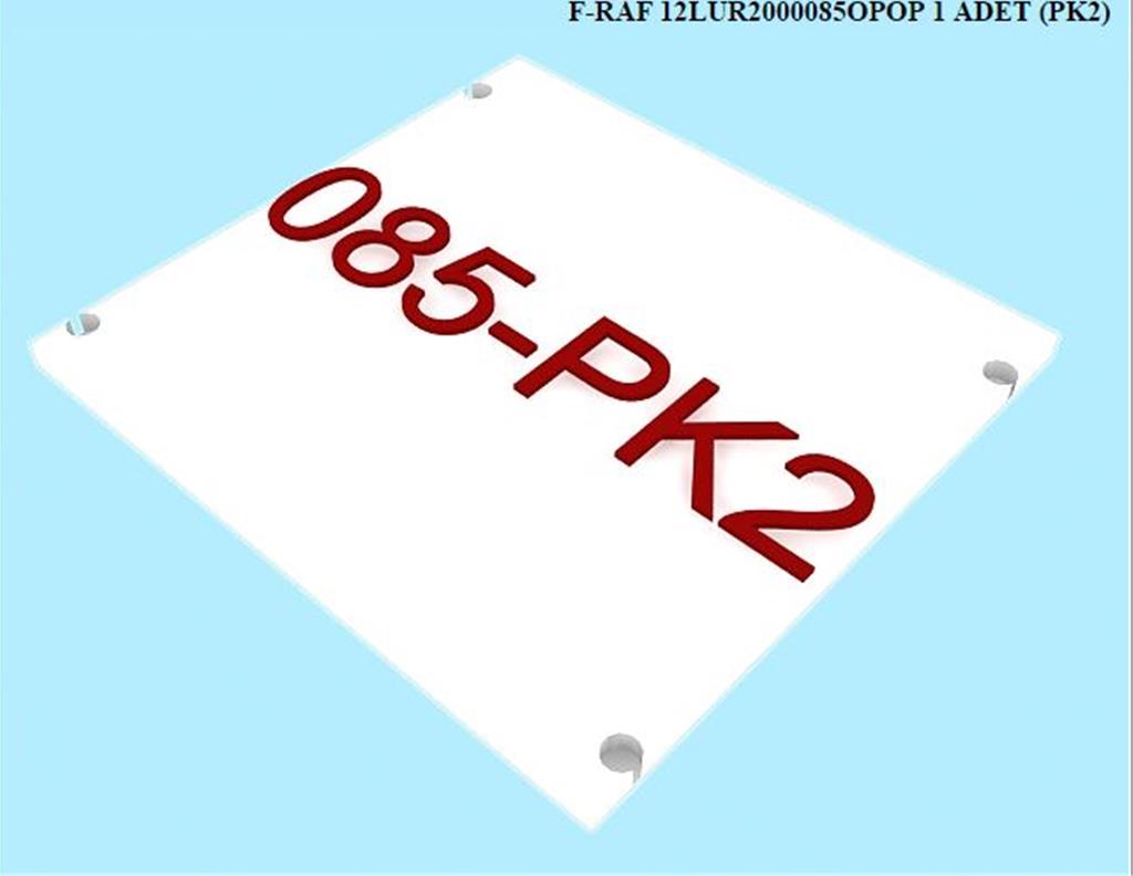 12LUR2000085OPOP, T.MASASI RAF/OPAK BEYAZ