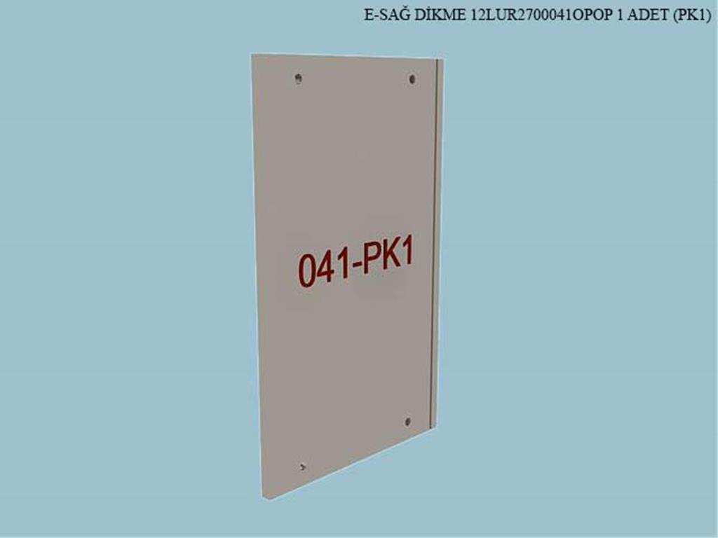12LUR2700041OPOP, BUFE SAG ORTA DIKME/OPAK BEYAZ