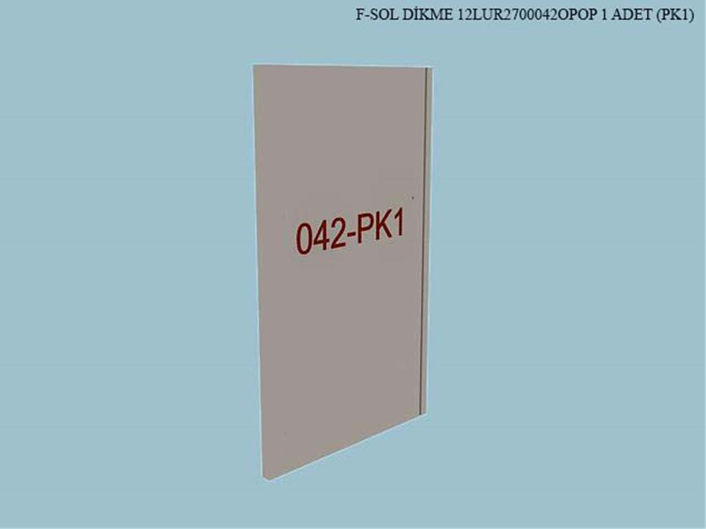 12LUR2700042OPOP, BUFE SOL ORTA DIKME/OPAK BEYAZ