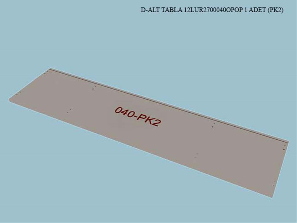 12LUR2700040OPOP, BUFE ALT TABLA/OPAK BEYAZ