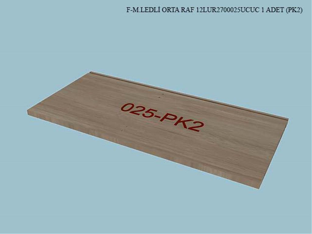 12LUR2700025UCUC, VITRIN LEDLI MONTELI ORTA RAF