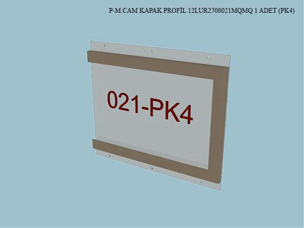 12LUR2700021MQMQ, VITRIN MNT.CAM SL.KP.KLP.PRF./L.DERI