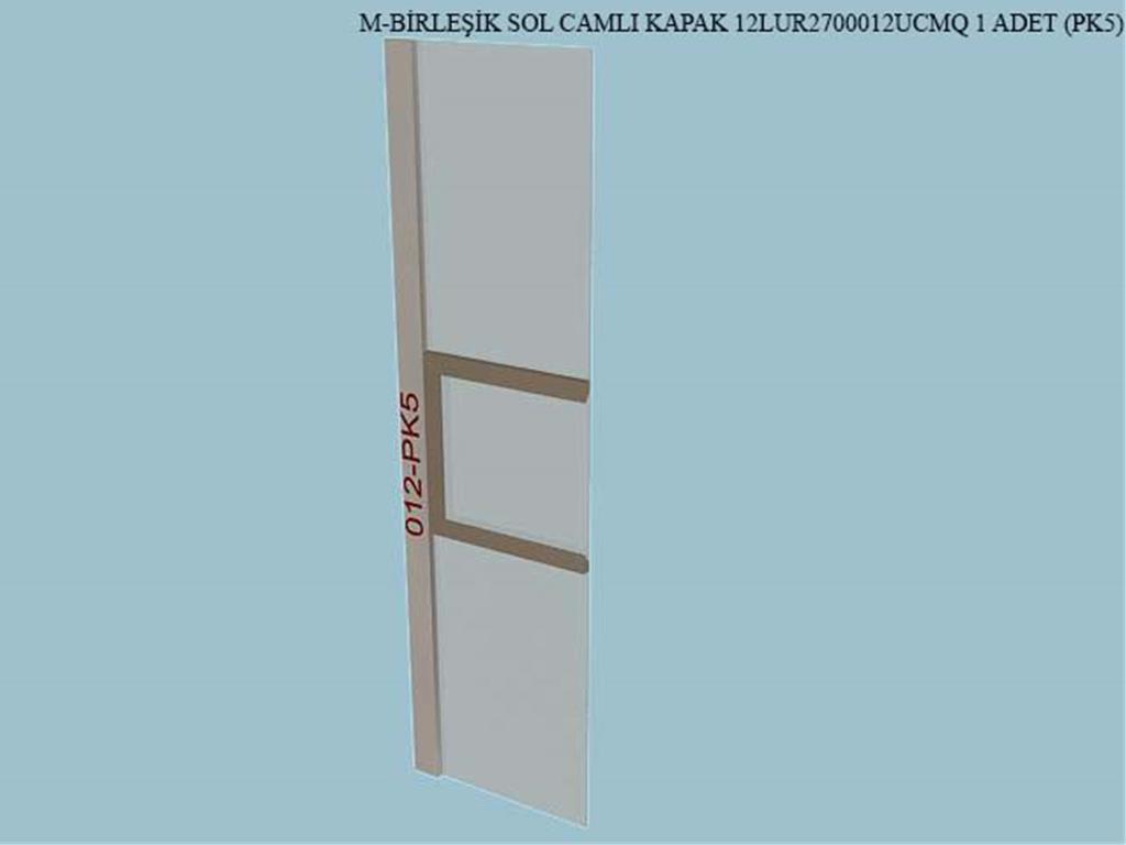 12LUR2700012UCMQ, VITRIN BIRLESMIS S.CAM KP/L.AHP./L.DERI