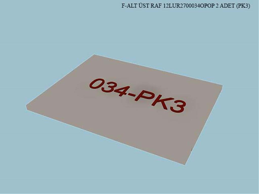 12LUR2700034OPOP, GUMUSLUK ALT-UST RAF/OPAK BEYAZ