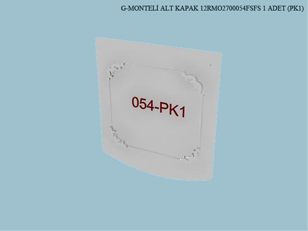 12RMO2700054FSFS, GUMUSLUK MONTELI ALT KAPAK/FIL DISI