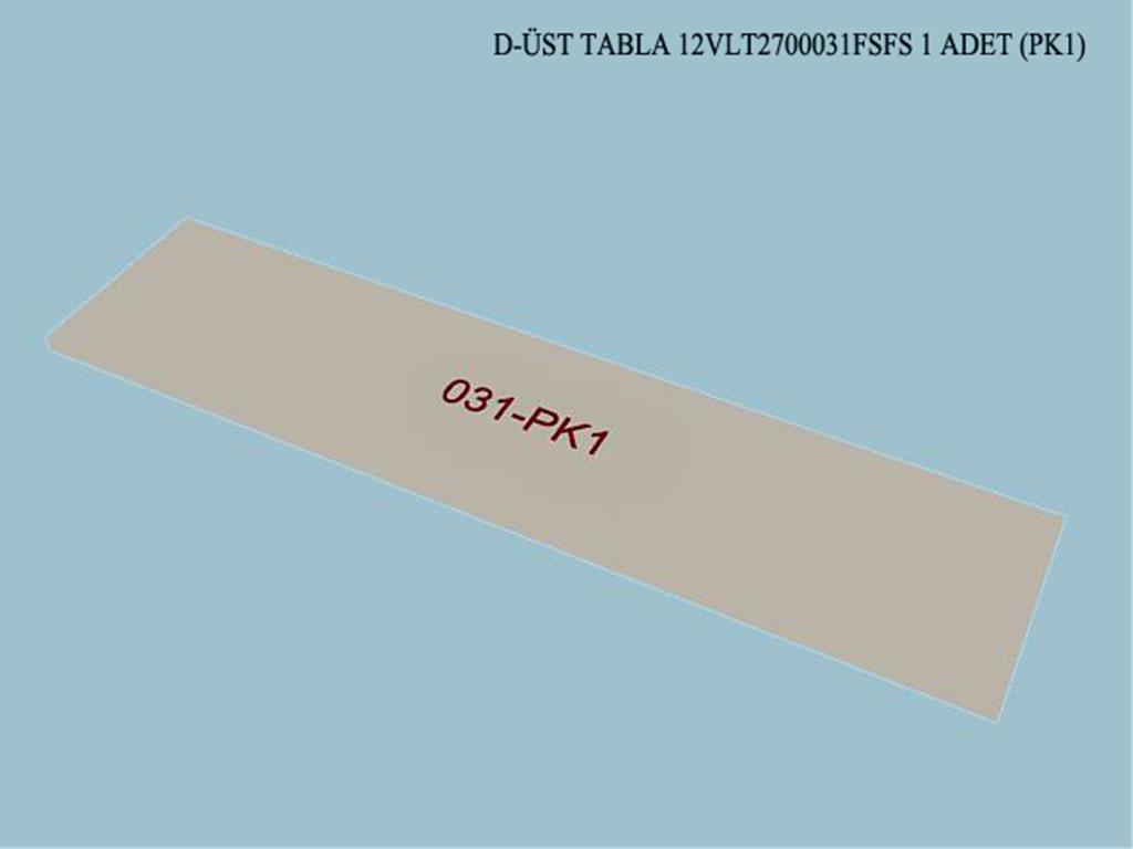 12VLT2700031FSFS, BUFE UST TABLA / FILDISI