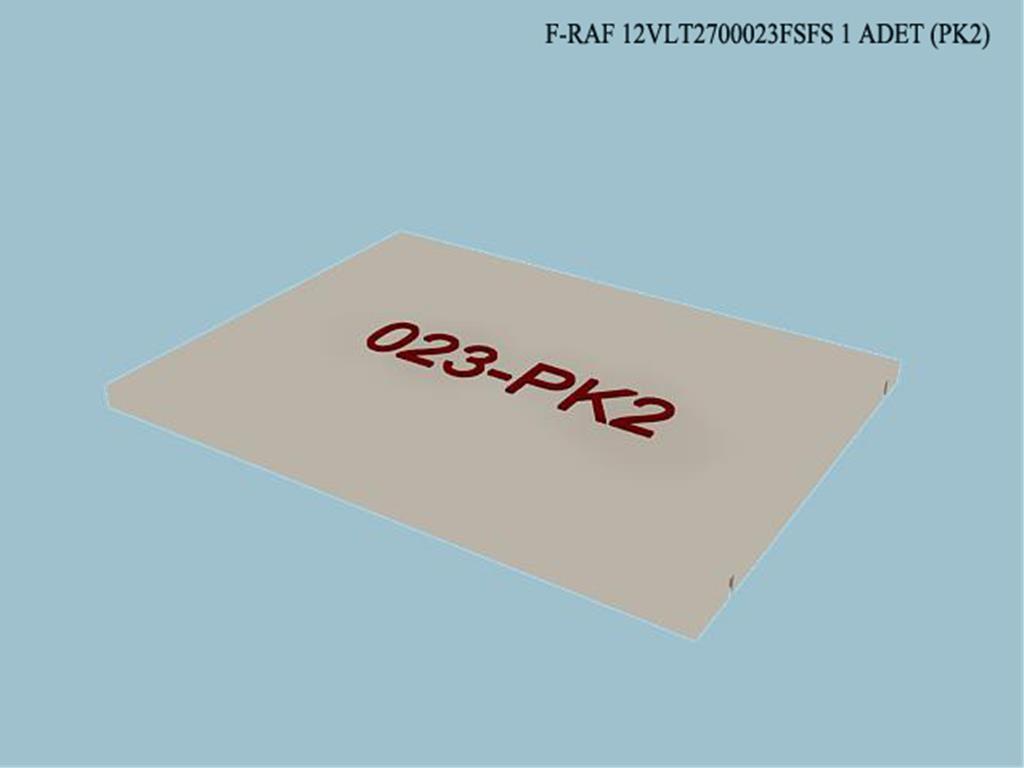 12VLT2700023FSFS, VITRIN RAF / FILDISI