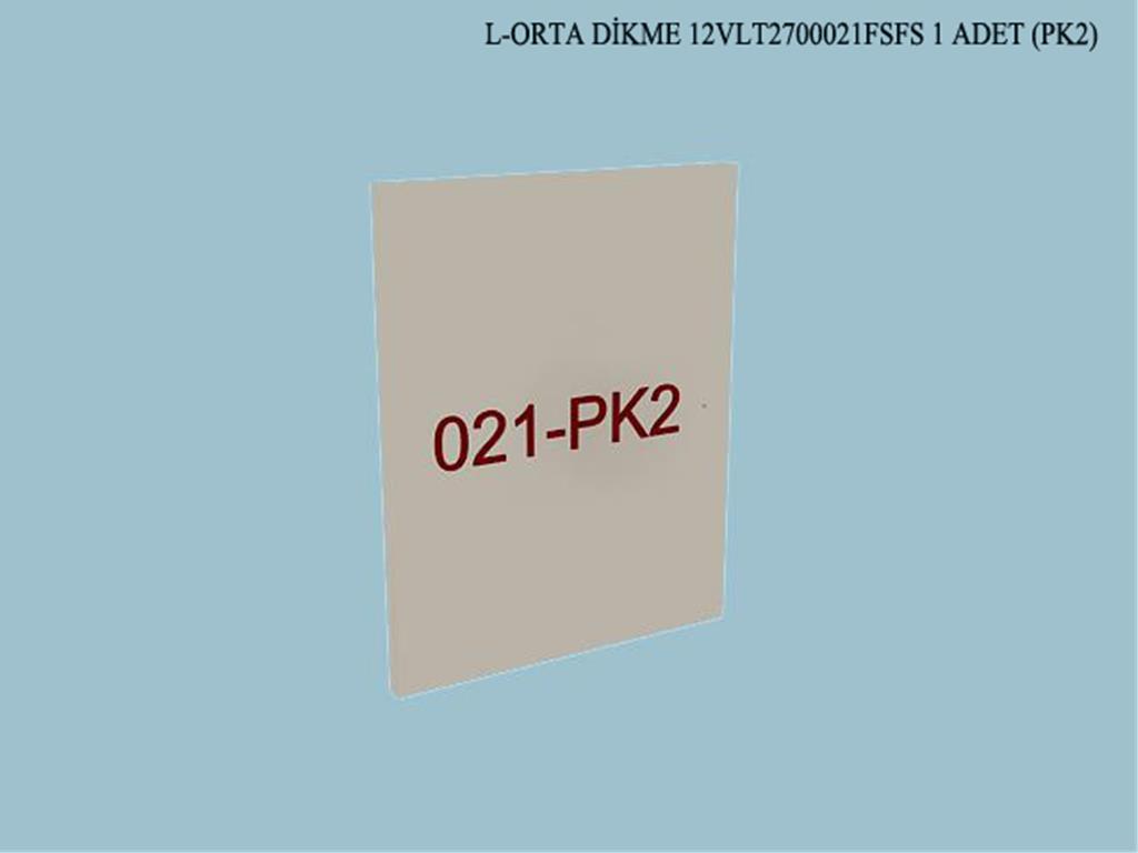 12VLT2700021FSFS, VITRIN ORTA DIKME / FILDISI