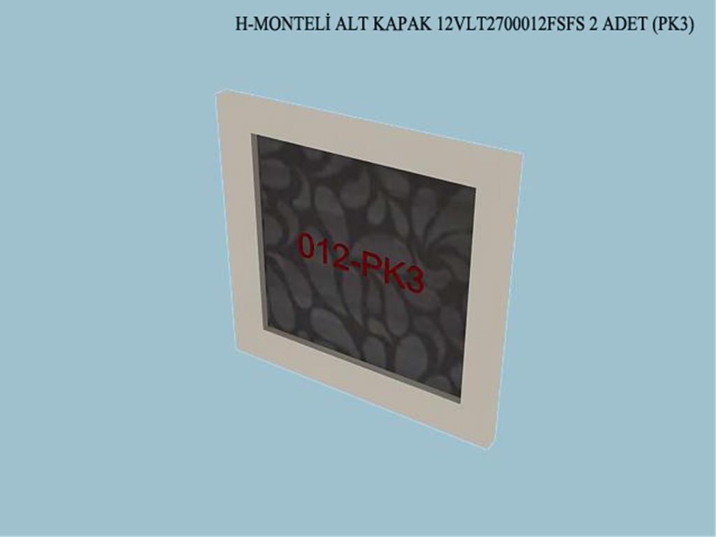 12VLT2700012FSFS, VITRIN MONTELI ALT KAPAK/FILDISI