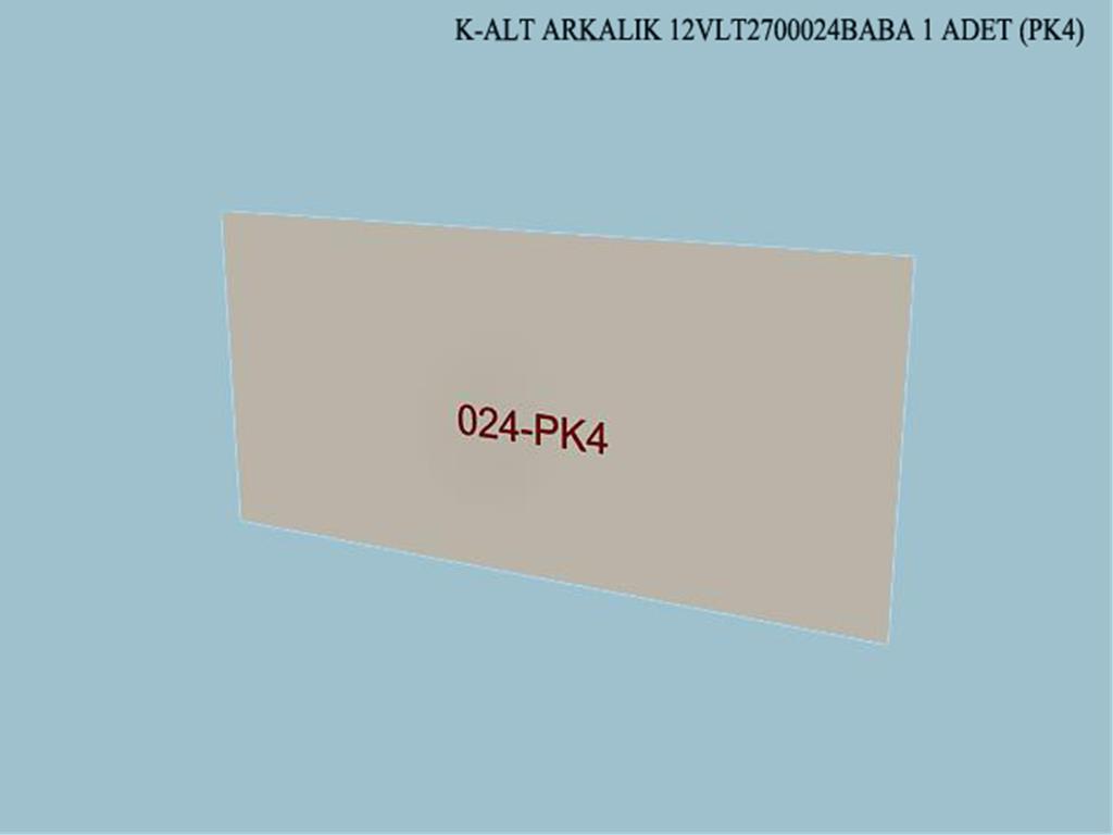 12VLT2700024BABA, VITRIN ALT ARKALIK/KREM