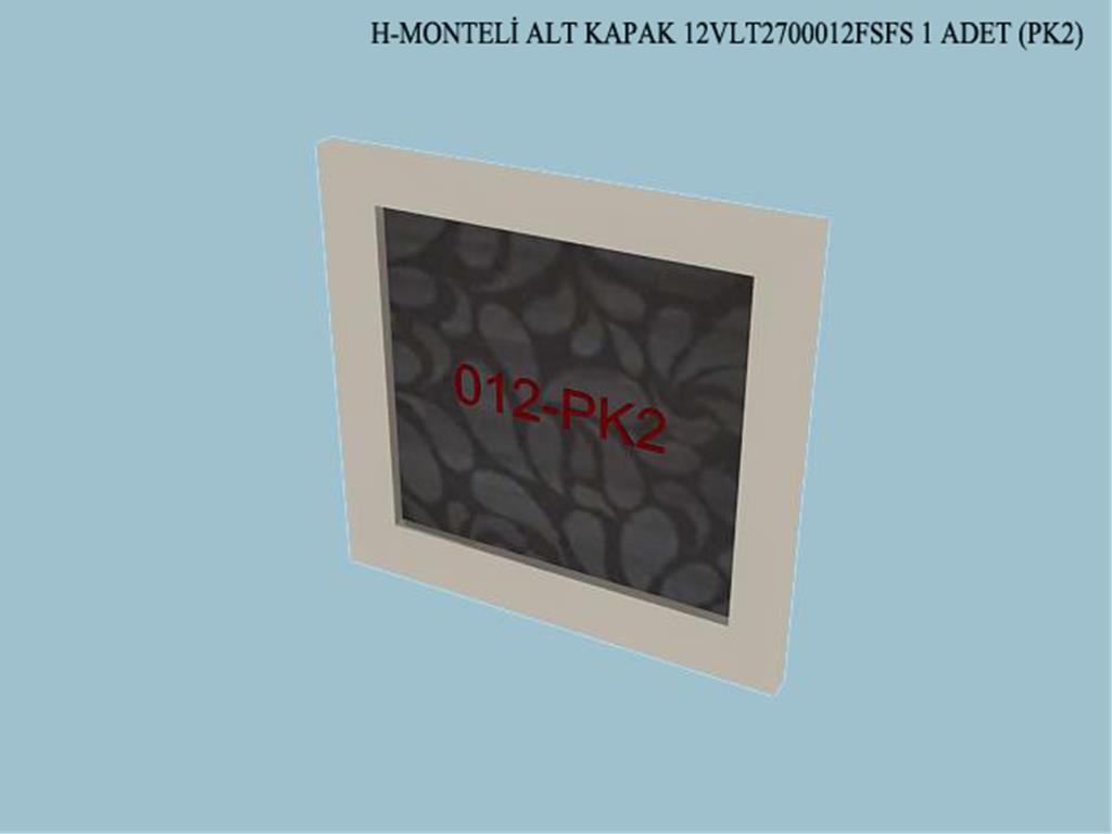 12VLT2700012FSFS, VITRIN MONTELI ALT KAPAK/FILDISI