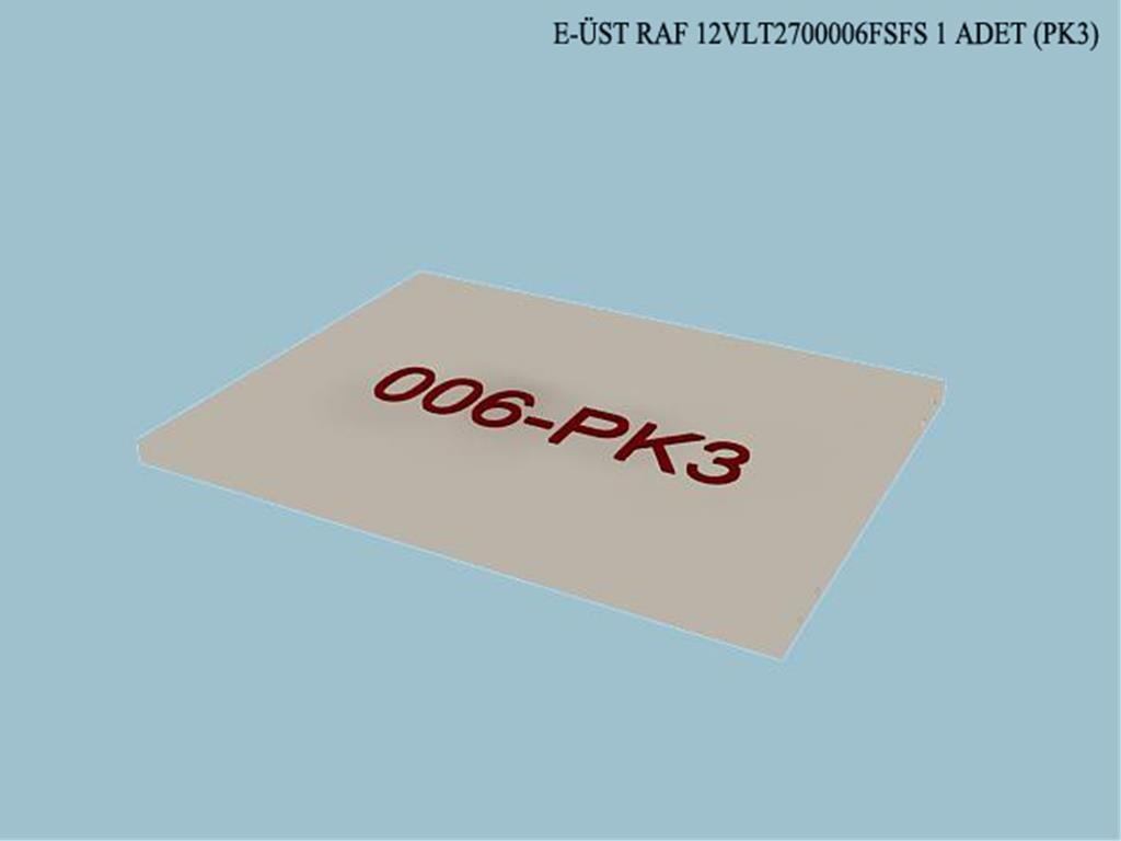 12VLT2700006FSFS, GUMUSLUK UST RAF/FILDISI