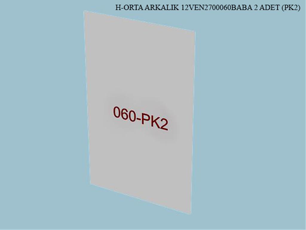 12VEN2700060BABA, BUFE ORTA ARKALIK / KREM