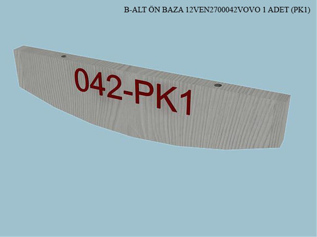 12VEN2700042VOVO, GUMUSLUK ALT ON BAZA/VENT.LDN.