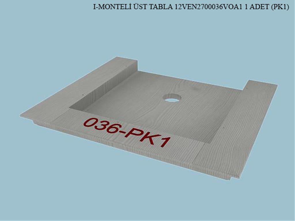 12VEN2700036VOA1, GUMUSLUK MONTELI UST TABLA/VENT.LDN./ASP