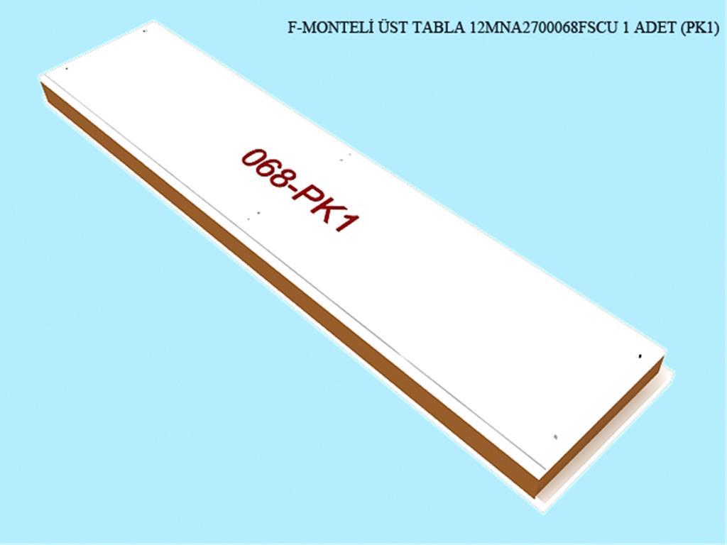 12MNA2700068FSCU, BUFE MNT. UST TABLA / FILDISI- CAPC.