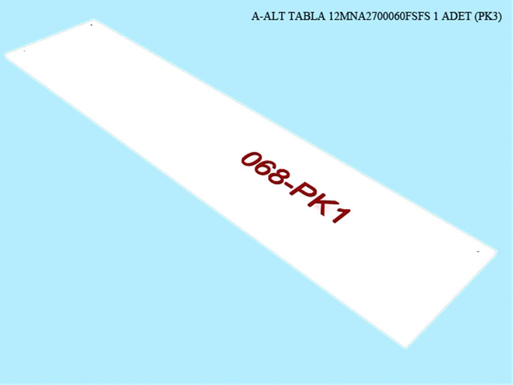 12MNA2700060FSFS, BUFE ALT TABLA / FILDISI