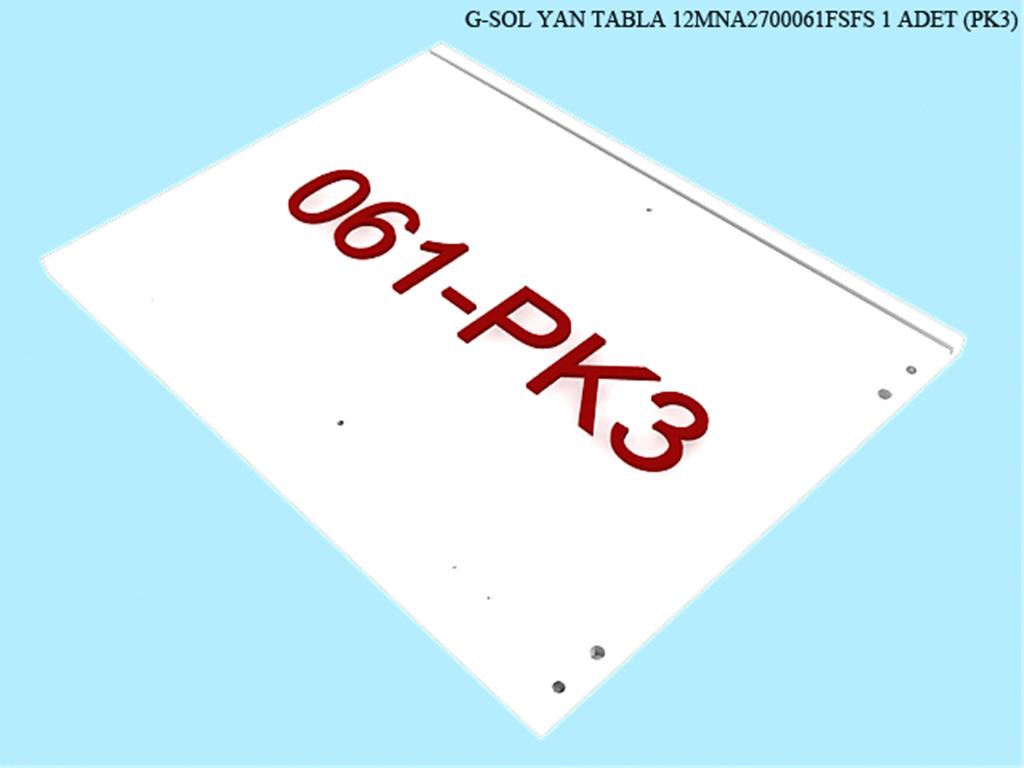 12MNA2700061FSFS, BUFE SOL YAN TABLA / FILDISI