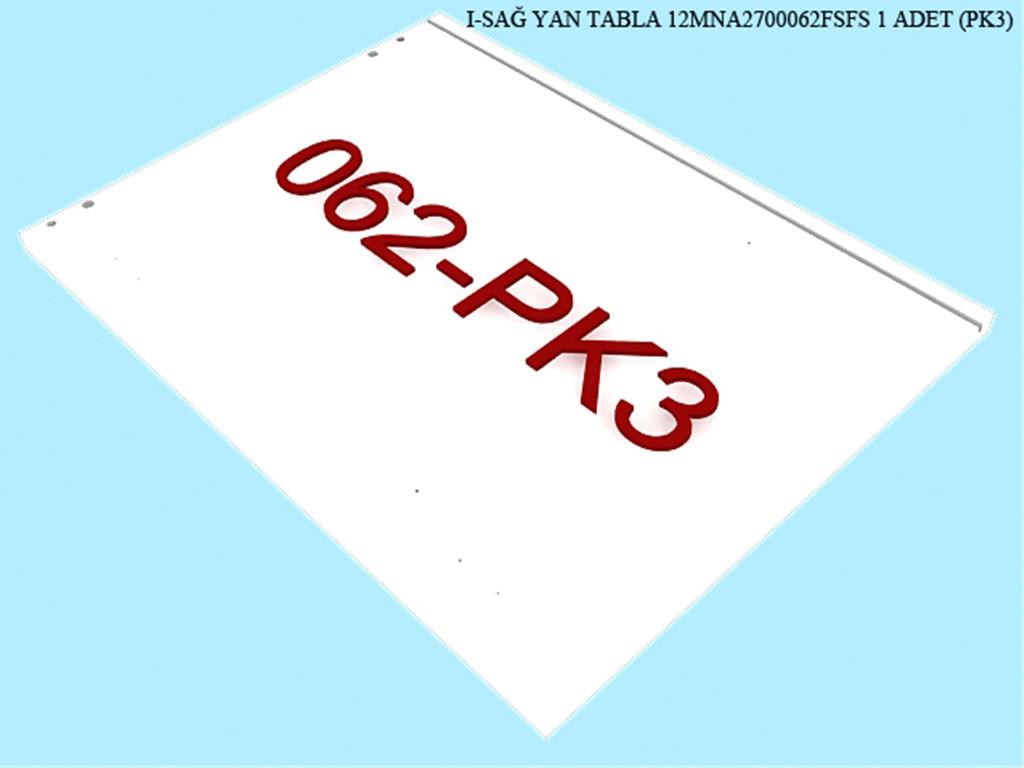 12MNA2700062FSFS, BUFE SAG YAN TABLA / FILDISI