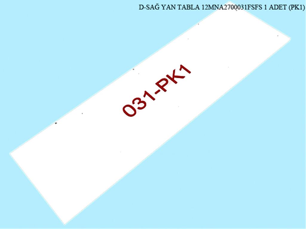 12MNA2700031FSFS, VITRIN SAG YAN TABLA / FILDISI