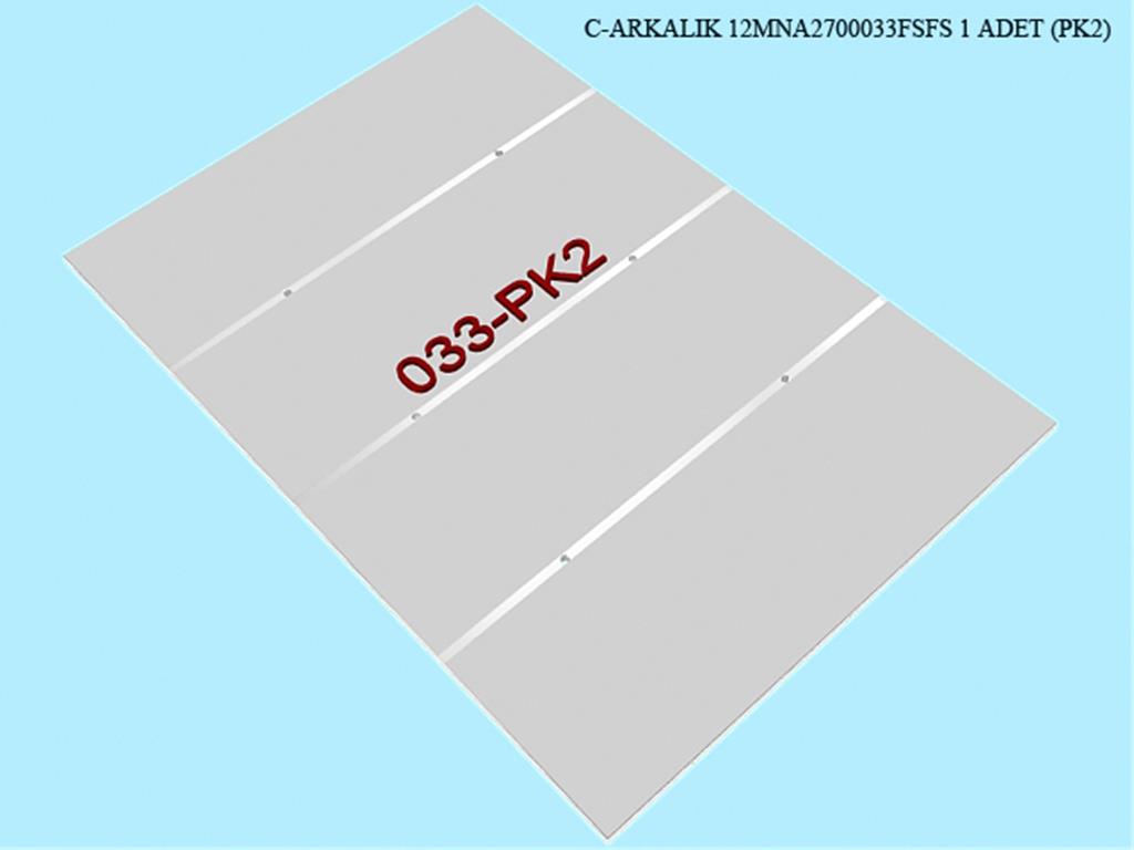 12MNA2700033FSFS, VITRIN ARKA PANO / FILDISI