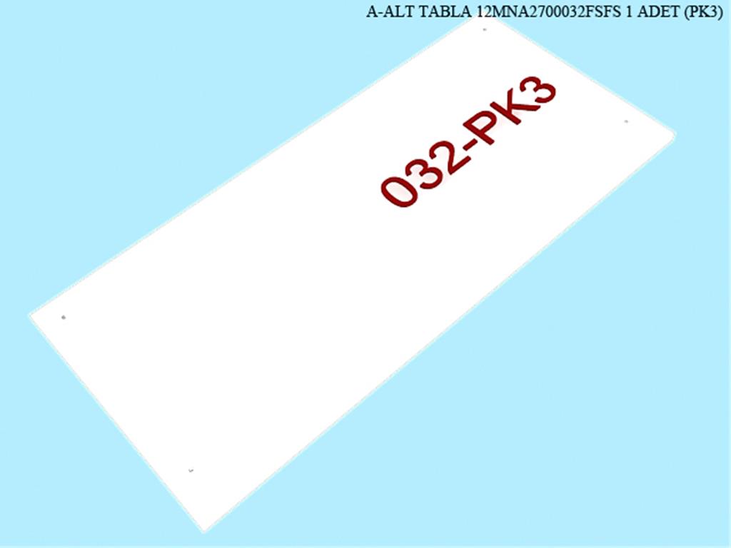 12MNA2700032FSFS, VITRIN ALT TABLA / FILDISI