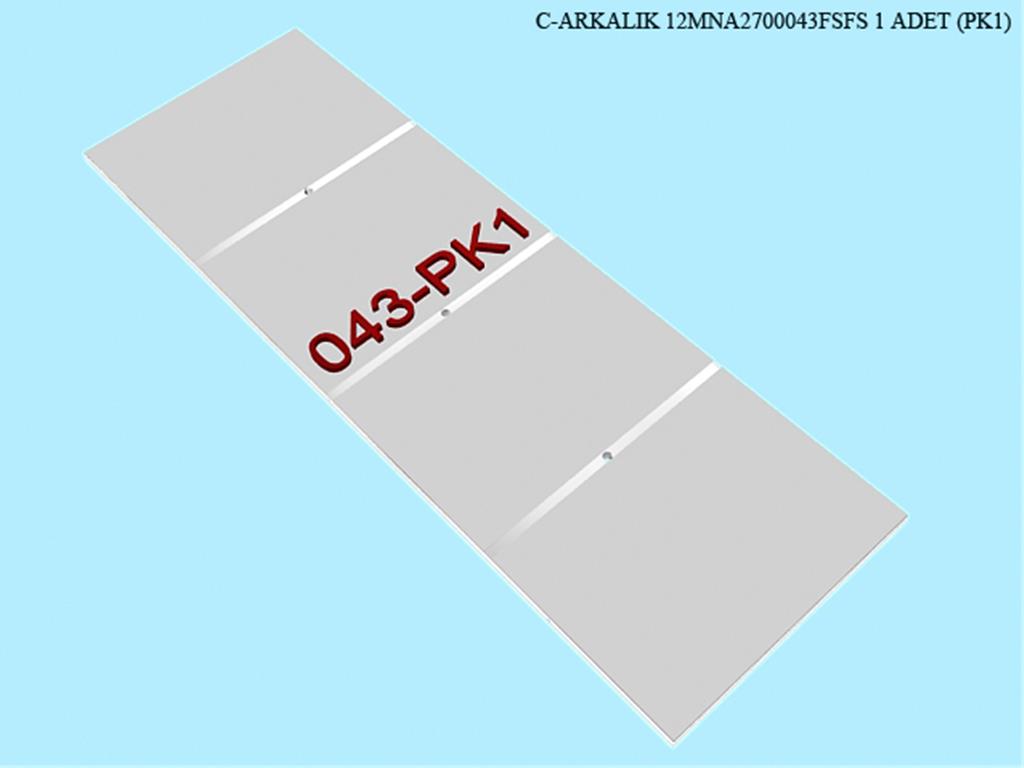 12MNA2700043FSFS, GUMUSLUK ARKA PANO / FILDISI