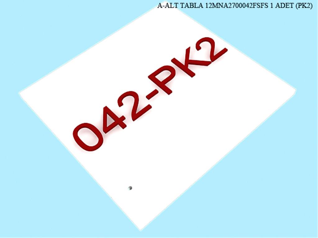 12MNA2700042FSFS, GUMUSLUK ALT TABLA / FILDISI