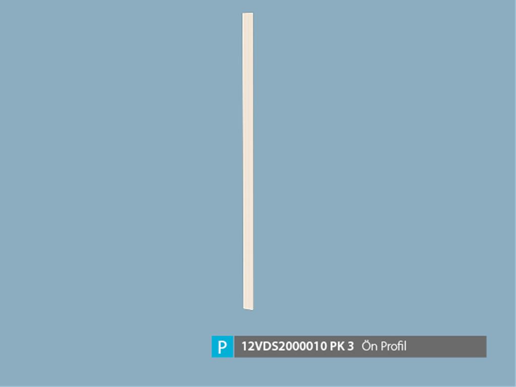 12VDS2000010OPOP, 5-6 KPL. ÖN PROFİL / OPAK BEYAZ