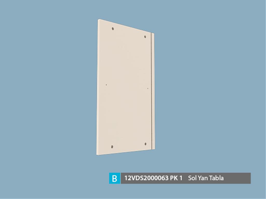 12VDS2000063OPOP, T. MASASI SOL YAN TABLA/ OPAK BEYAZ