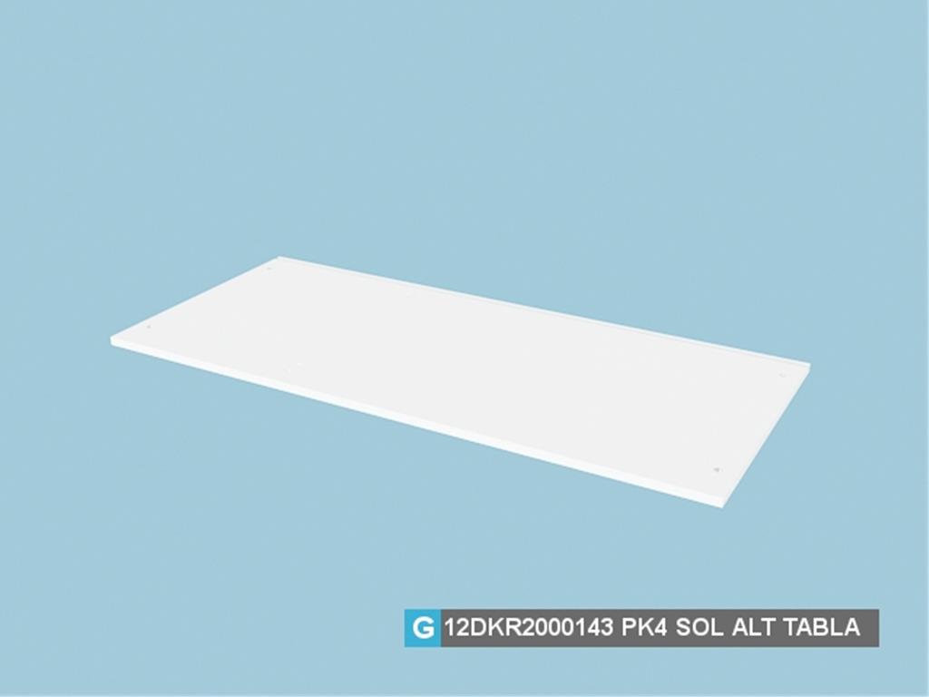 12DKR2000143AWAW, 6 KP.GARD.SOL ALT TABLA HG.BEYAZ
