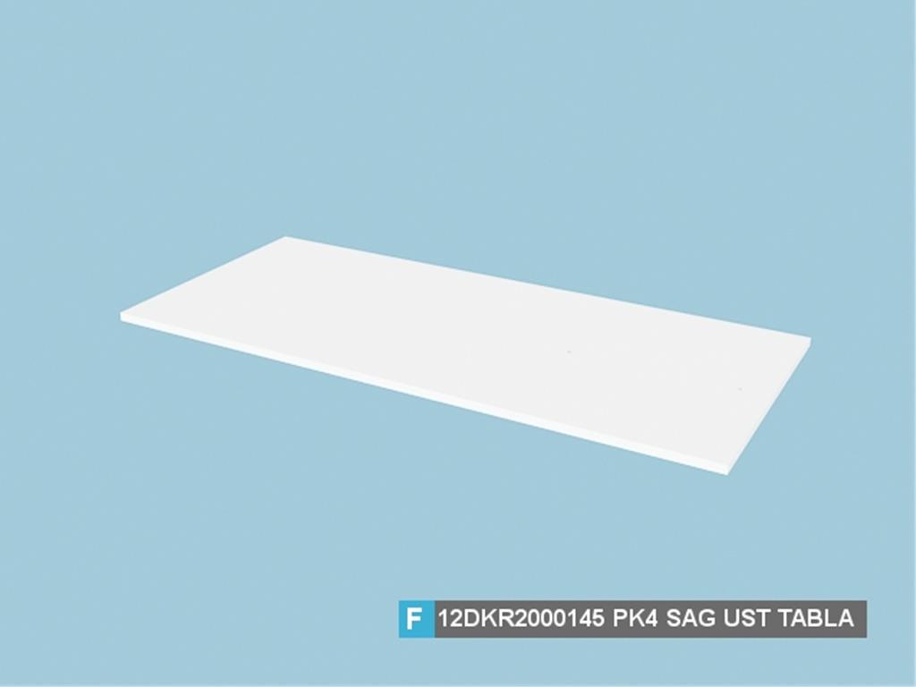 12DKR2000145AWAW, 6 KP.GARD.SAG UST TABLA HG.BEYAZ