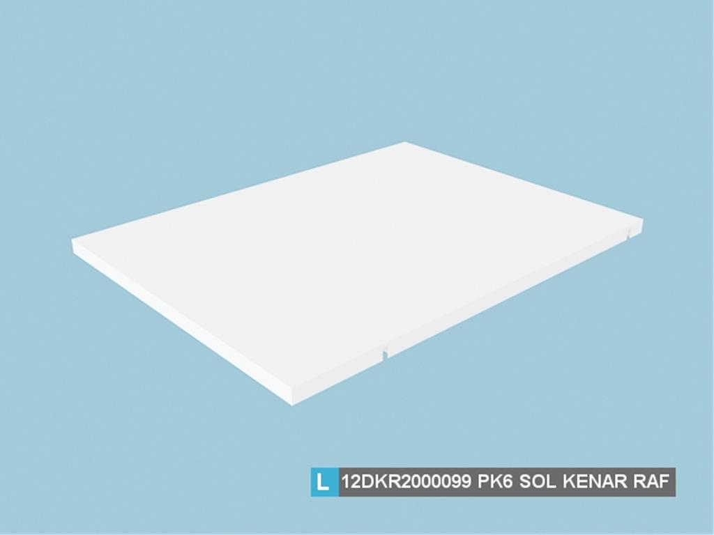 12DKR2000099AWAW, SOL KENAR RAF HG.BEYAZ