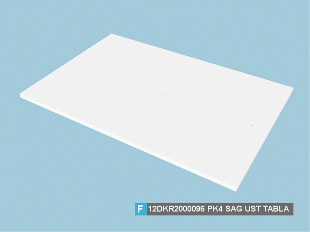 12DKR2000096AWAW, 5 KP.GARD. SAG UST TABLA HG.BEYAZ