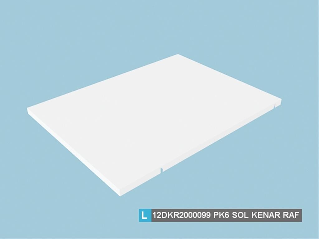 12DKR2000099AWAW, SOL KENAR RAF HG.BEYAZ