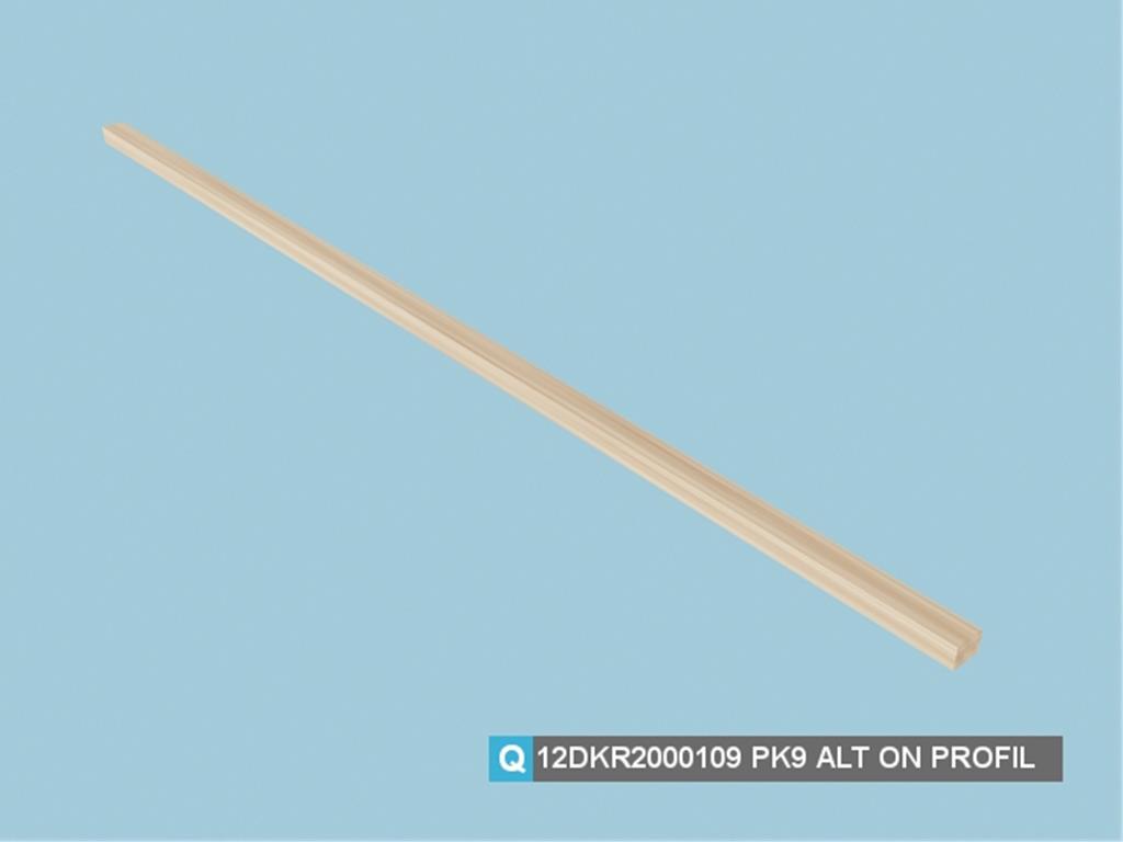 12DKR2000109PCPC, 5 KP.GARD. ALT ON PROFİL / DEK.CEVİZ