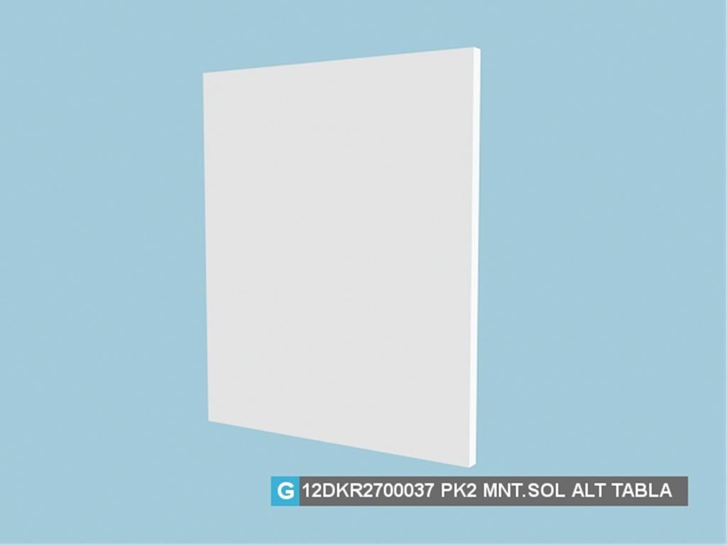 12DKR2700037AWAW, BÜFE MONTELİ SAG YAN TABLA /HG BEYAZ