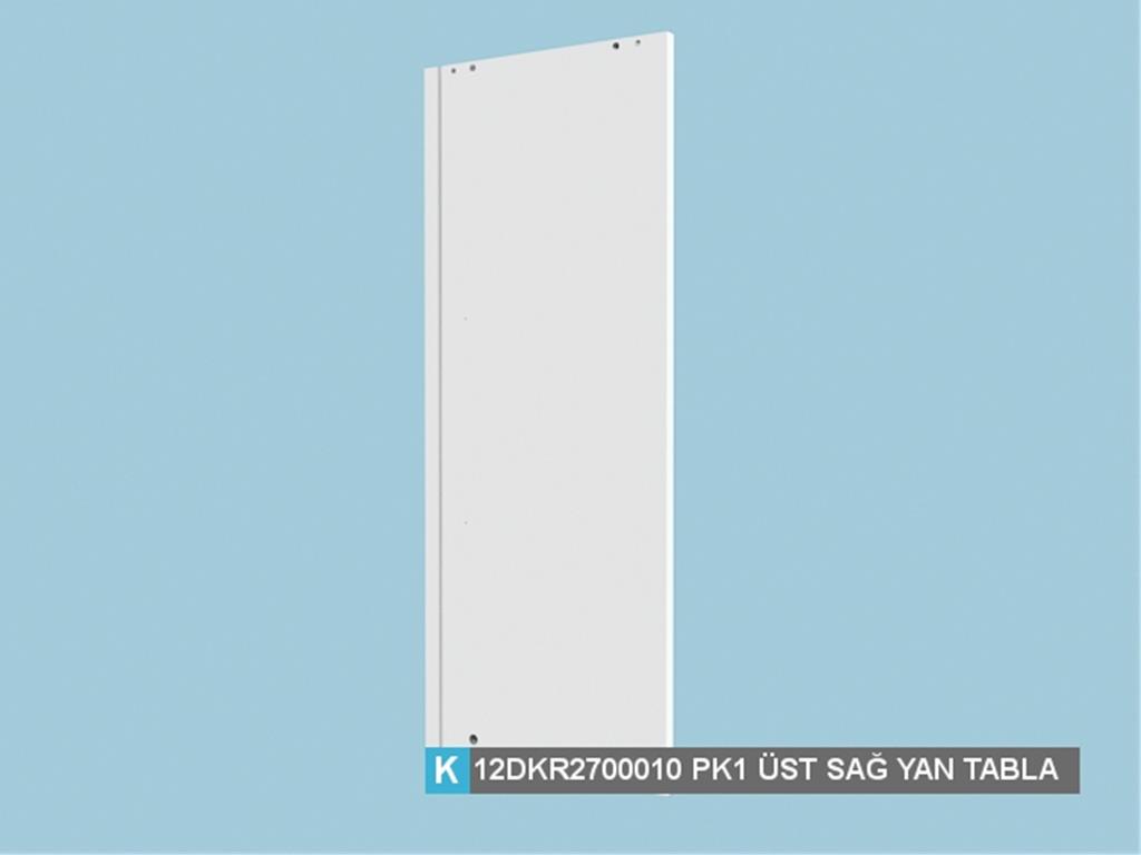 12DKR2700010AWAW, VİT/GÜMÜŞLÜK ÜST SAG YAN TABLA/HG.BEYAZ