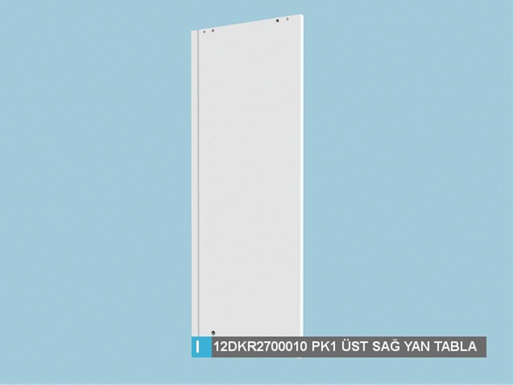 12DKR2700010AWAW, VİT/GÜMÜŞLÜK ÜST SAG YAN TABLA/HG.BEYAZ