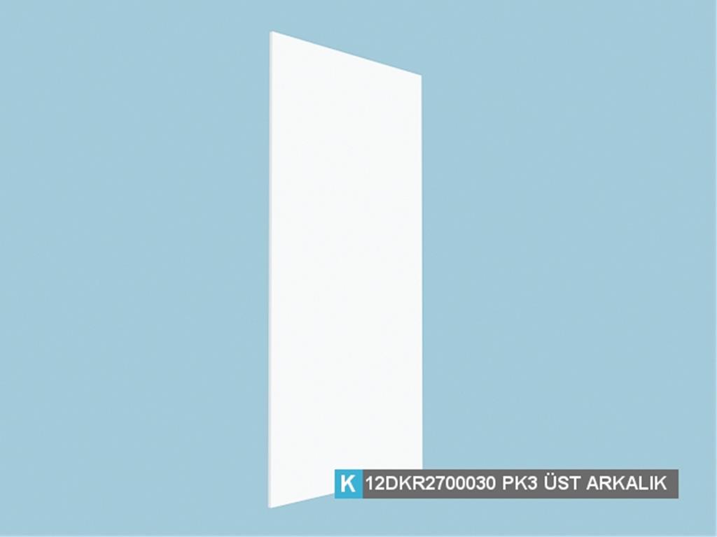 12DKR2700030WBWB, GÜMÜŞLÜK ÜST ARKALIK  /BEYAZ