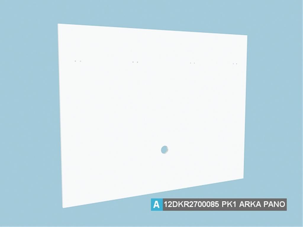 12DKR2700085AWAW, COM.VİTRİN. ARKA PANO/HG BEYAZ