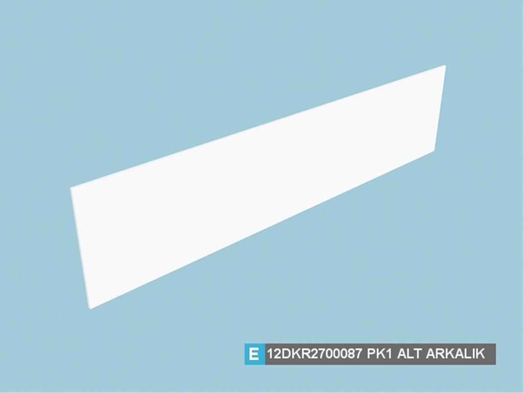 12DKR2700087WB00, YAN ÜNİTE ALT ARKALIK/BEYAZ/HAM