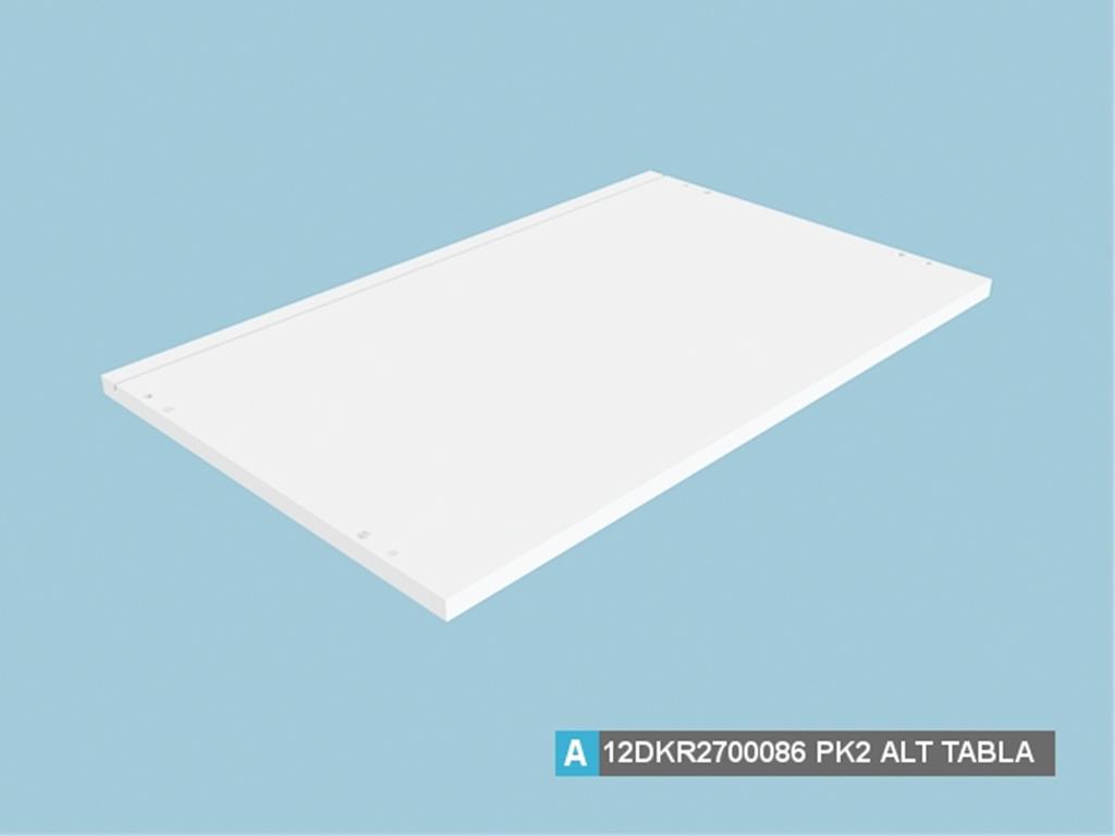 12DKR2700086AWAW, YAN ÜNİTE ALT TABLA/HG BEYAZ