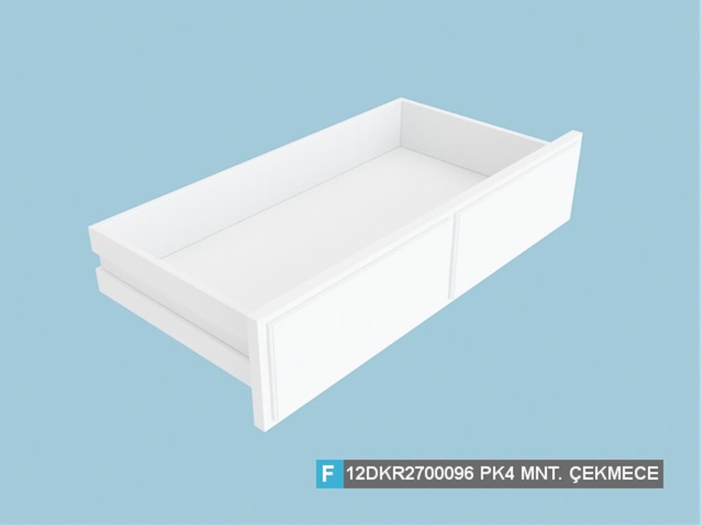 12DKR2700096AWAW, YAN ÜNİTE MONTELİ ÇEKMECE/HG BEYAZ