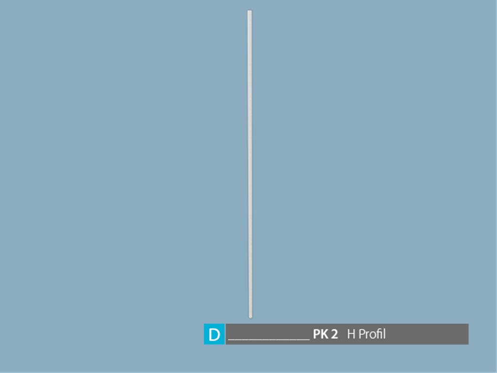 0240603951, PVC H1 PROFİL 8MM RALL9001-1524MM (EN)