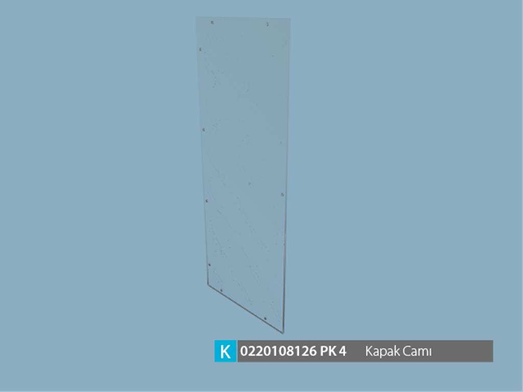 0220108126, CAM D. BASKILI KAPAK VİT.GÜM. VELLA (EN)
