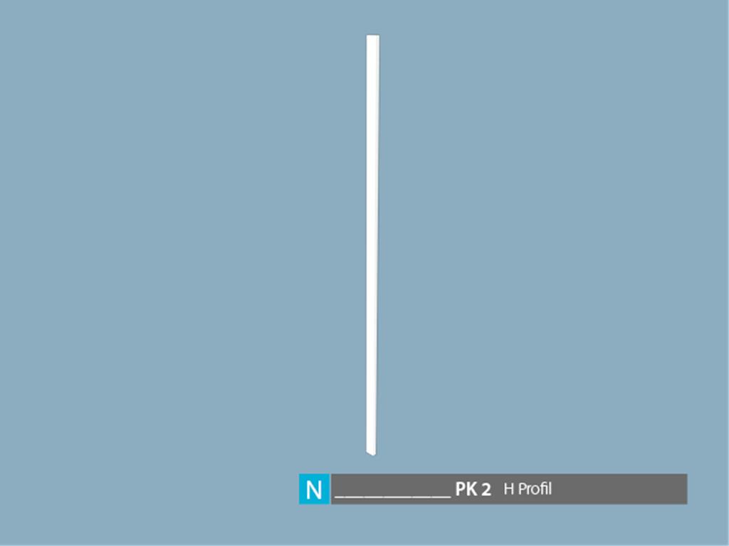 0240603950, PVC H1 PROFİL 4MM RALL9001-686MM (EN)