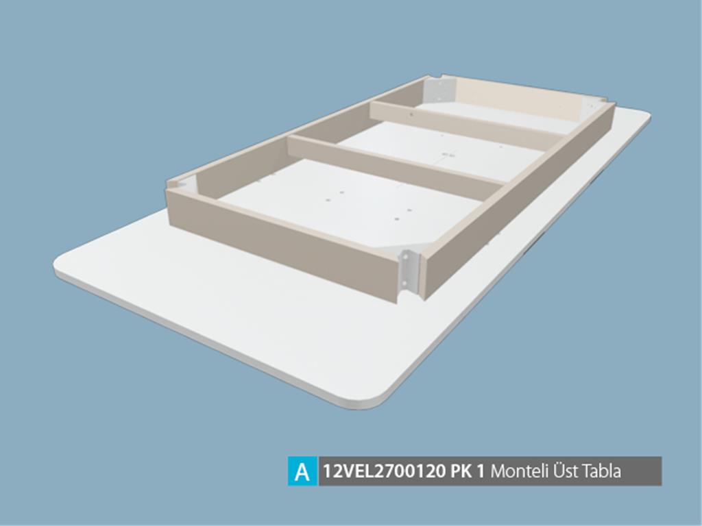 12VEL2700120Y0TV, MONTELİ ÜST TABLA/VELLAFOLYO/VİZON (EN)